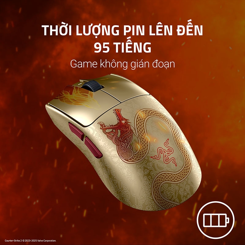 Chuột không dây Razer Viper V3 Pro CS2 Counter-Strike 2 Edition RZ01-05120800-R3M1