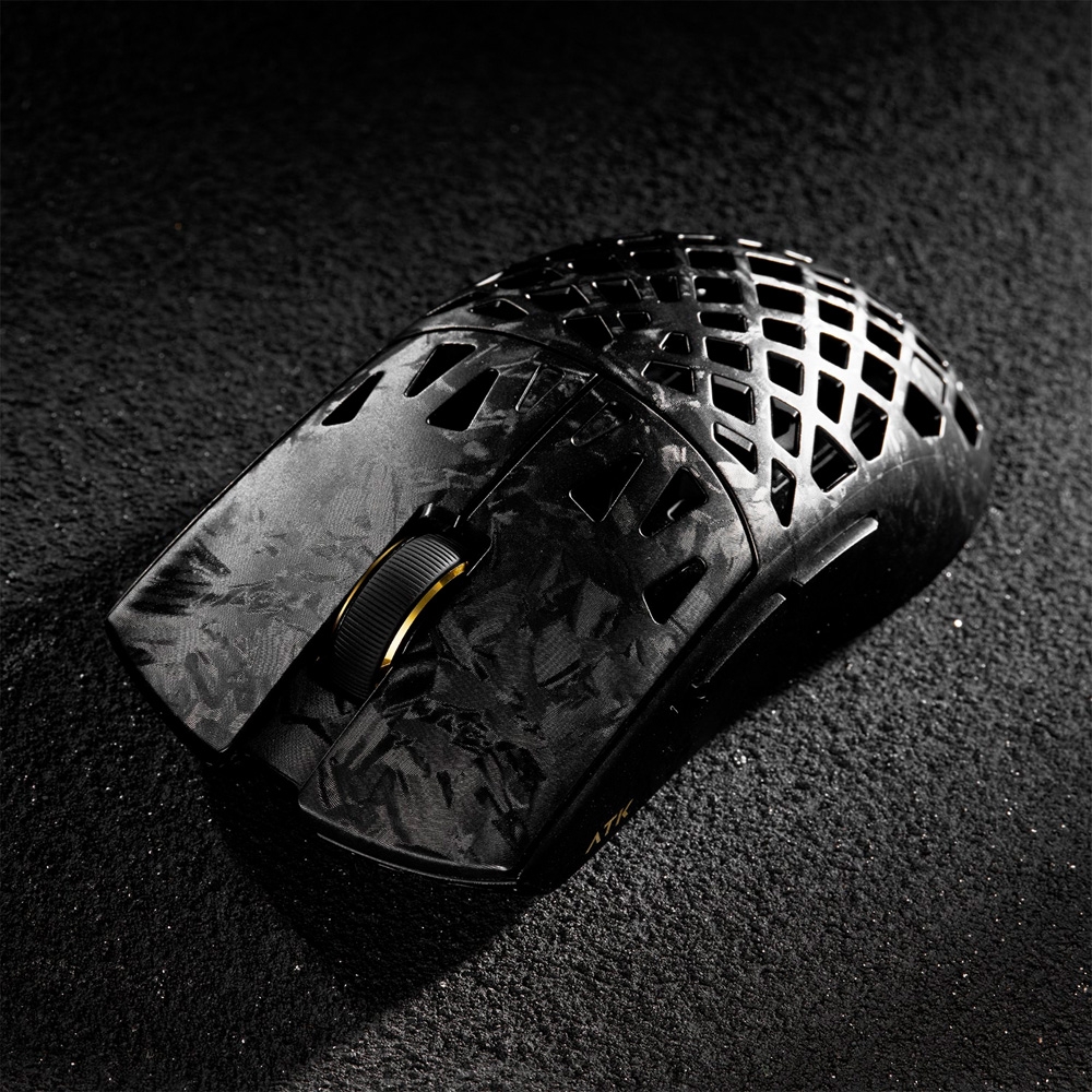 Chuột không dây ATK Blazing Sky Ghost Ultimate Carbon Fiber Hollow Tri-mode Wireless Pixart 3950 Ultra