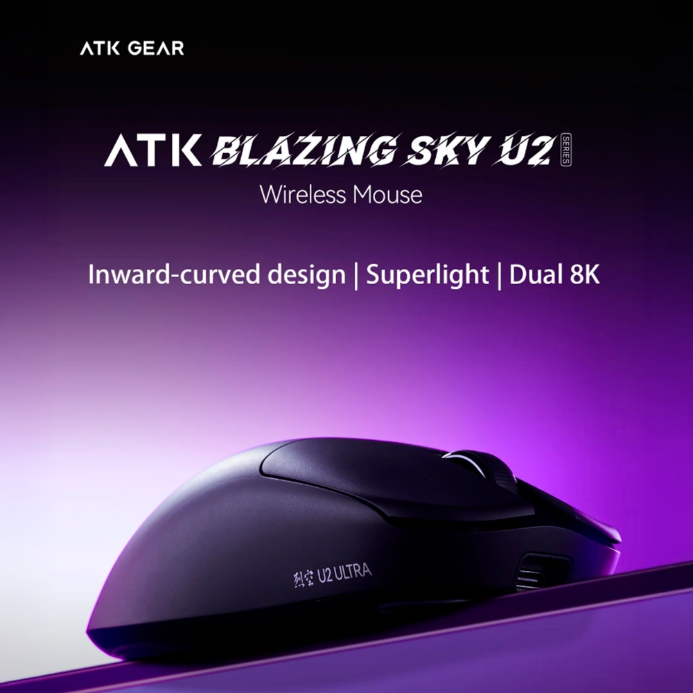 Chuột không dây ATK Blazing Sky U2 Tri-mode Wireless Pixart 3395SE