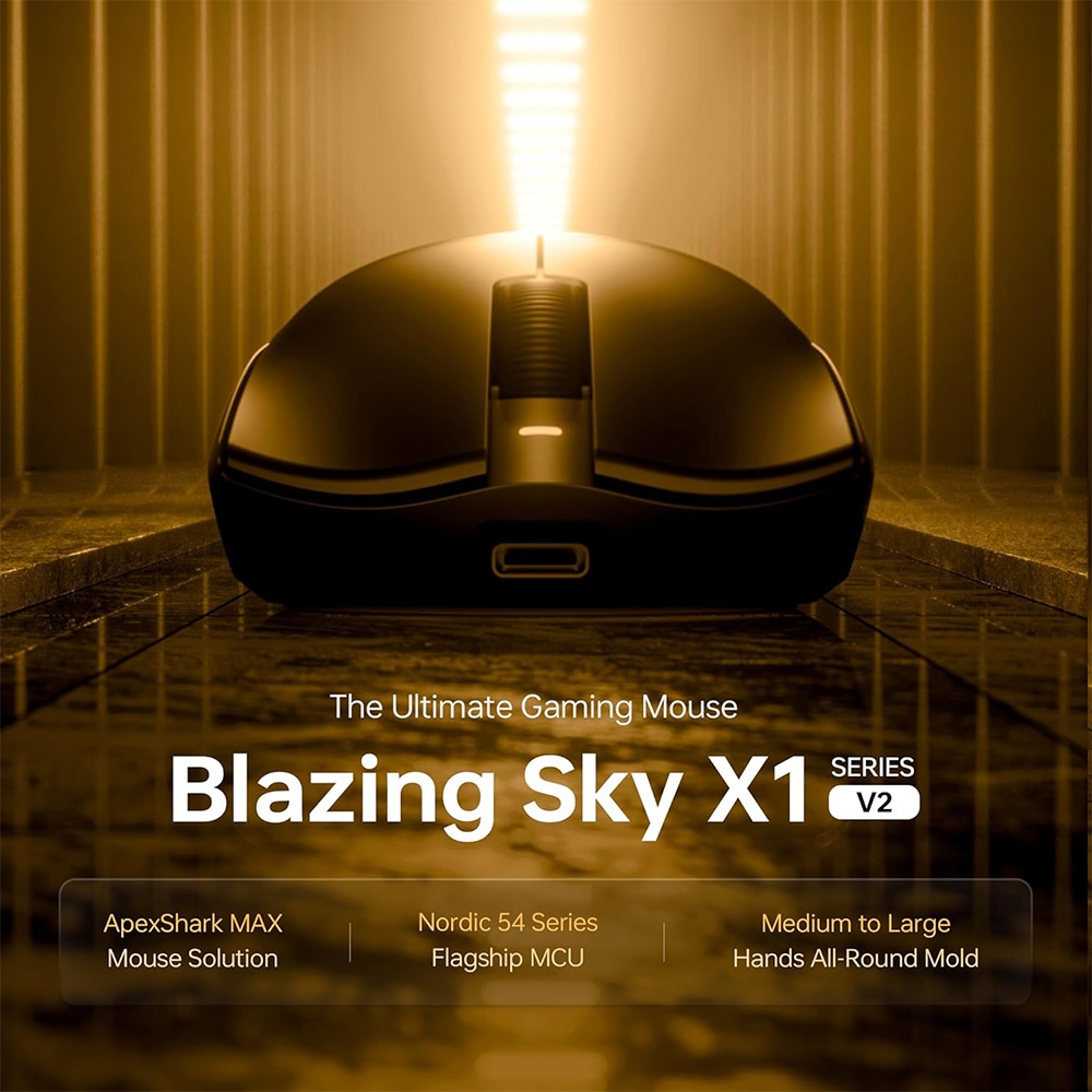 Chuột không dây ATK Blazing Sky X1 V2 Air+ Dual-mode Wireless Pixart 3955 Master