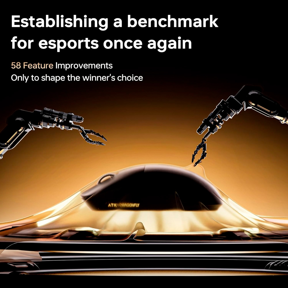 Chuột không dây ATK Dragonfly A9 Air Dual-mode Wireless Pixart 3950 Ultra