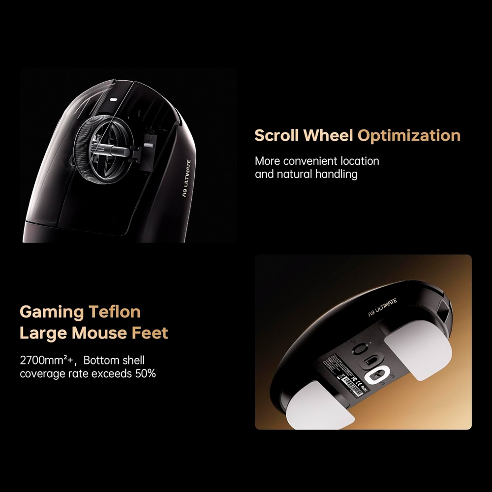 Chuột không dây ATK Dragonfly A9 Air Dual-mode Wireless Pixart 3950 Ultra