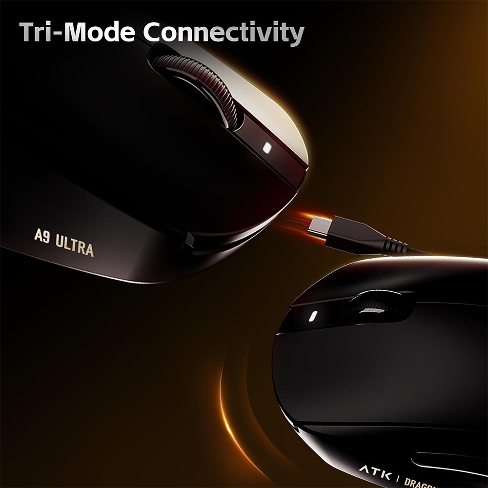 Chuột không dây ATK Dragonfly A9 Plus 2.0 Tri-mode Nearlink Wireless Pixart 3950 Ultra