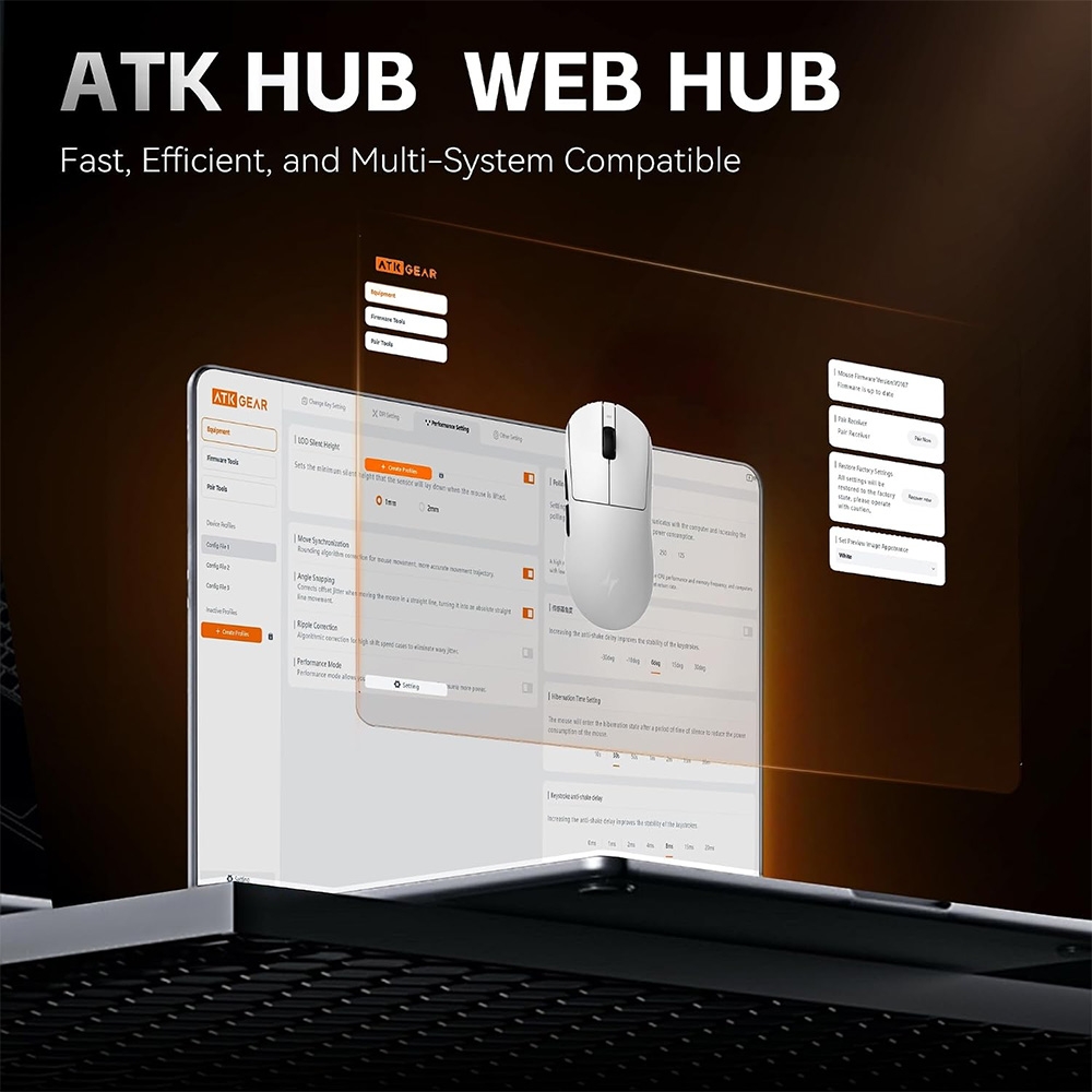 Chuột không dây ATK Dragonfly A9 Plus 2.0 Tri-mode Nearlink Wireless Pixart 3950 Ultra