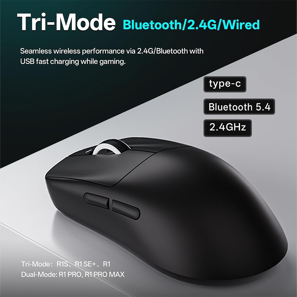 Chuột không dây ATK VXE Dragonfly R1 S Tri-mode Wireless Xhero AI