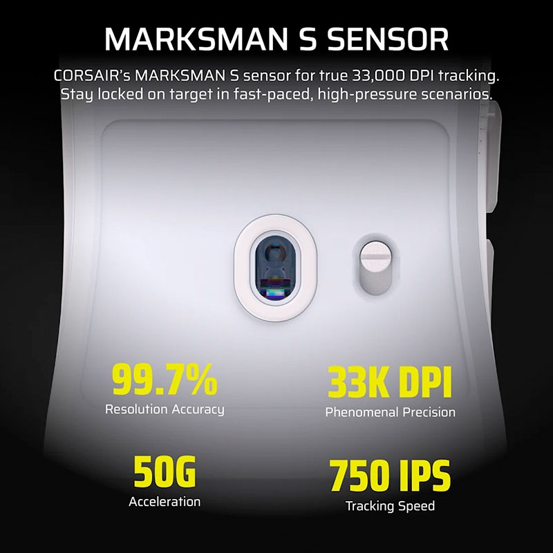 Chuột không dây Corsair Sabre V2 Pro UltraLight Wireless 8K