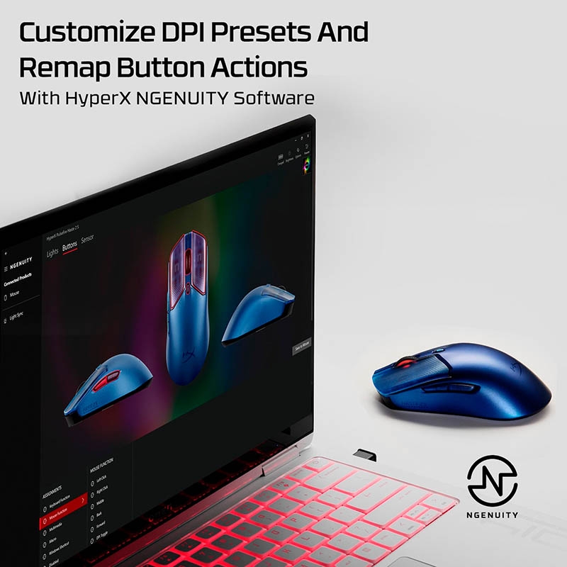Chuột không dây HyperX Pulsefire Haste 2 S RGB Wireless