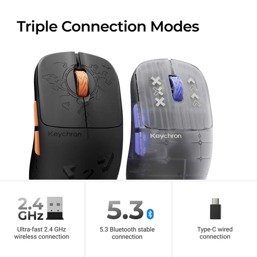 Chuột không dây Keychron G3 Ultra Light Wireless (Pixart 3955)