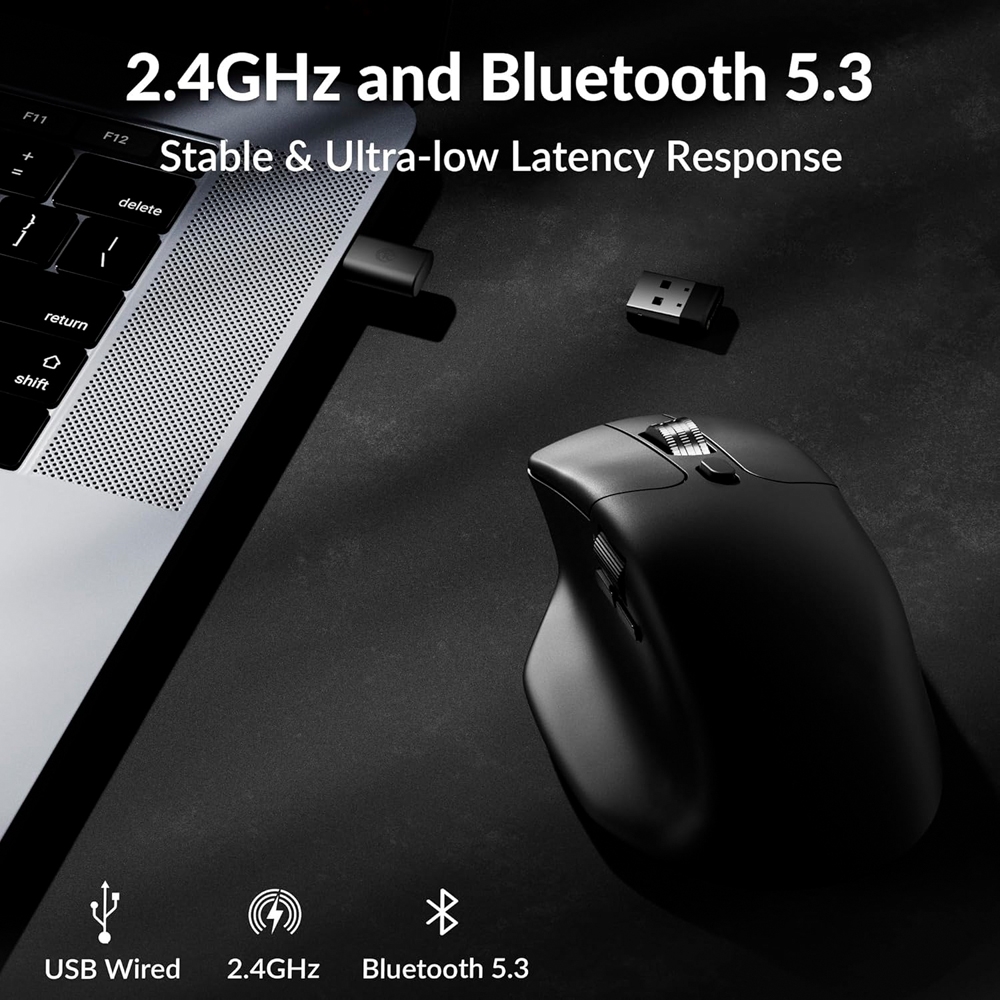 Chuột không dây Keychron M6 Wireless All Silent (Pixart 3395)