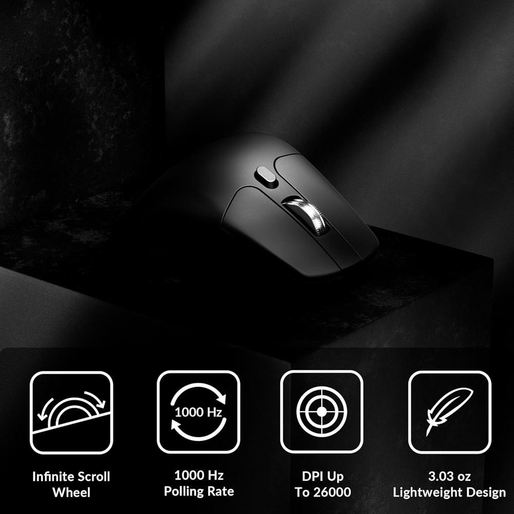 Chuột không dây Keychron M6 Wireless All Silent (Pixart 3395)