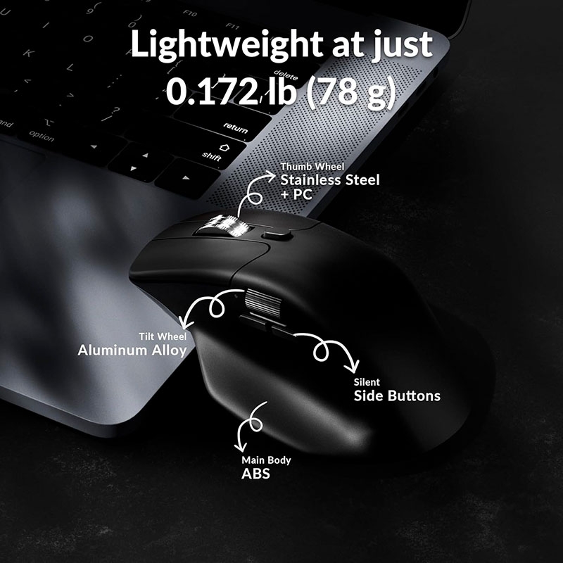 Chuột không dây Keychron M6 Wireless Silent Pixart 3395