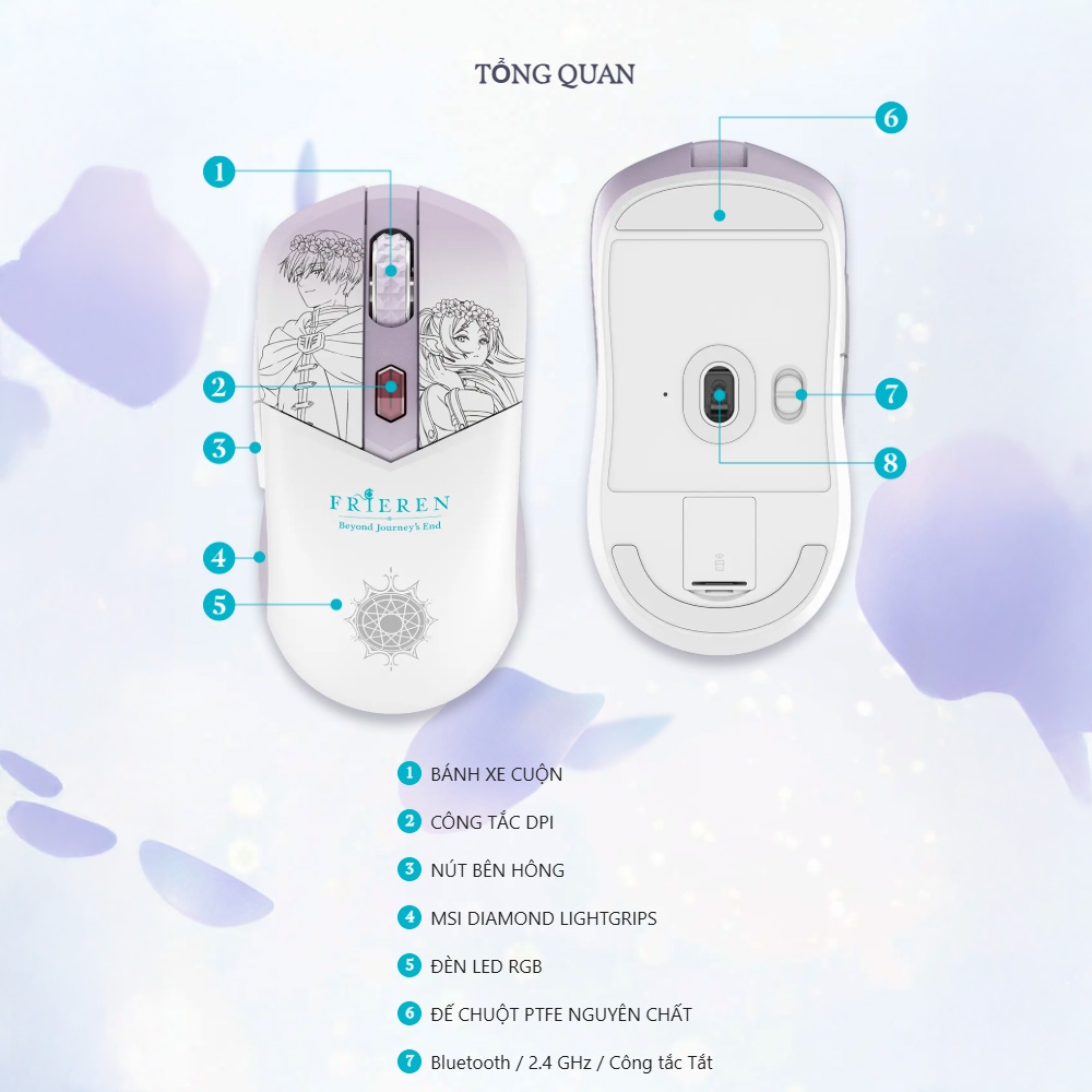 Chuột không dây MSI VERSA WIRELESS FRIEREN EDITION