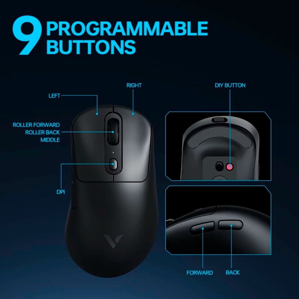 Chuột không dây Rapoo VT3 SE