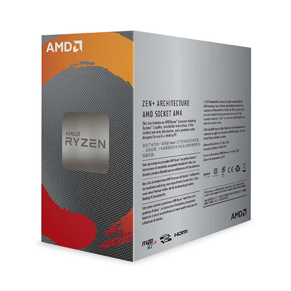 CPU AMD Ryzen 3 3200G 3.6GHz 4 cores 4 threads 6MB YD320GC5FIBOX