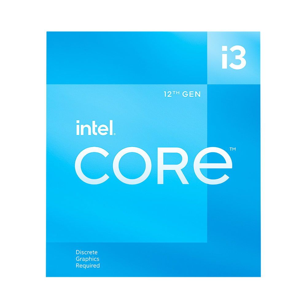 CPU Intel Core i3-12100F Up to 4.3GHz 4 cores 8 threads 12MB