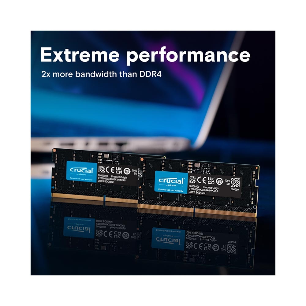 Ram Laptop Crucial DDR5 64GB 5600MHz 1.1v CT64G56C46S5