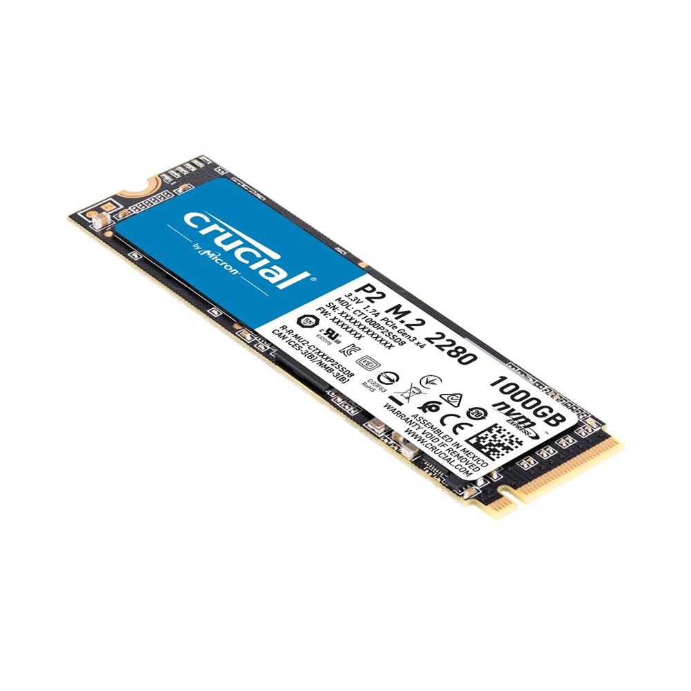 SSD Crucial P2 1TB NVMe 3D-NAND M.2 PCIe Gen3 x4 CT1000P2SSD8