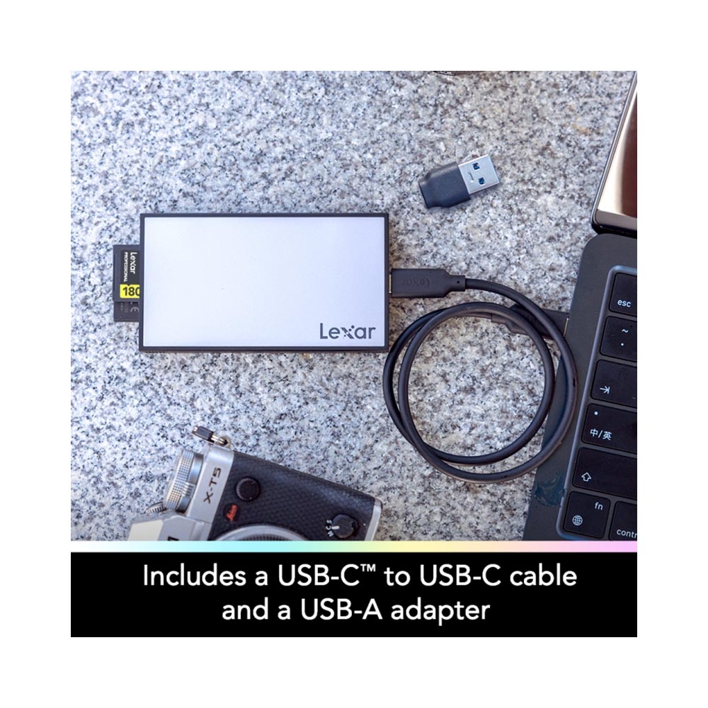 Đầu đọc thẻ nhớ Dual-Slot SD Lexar Professional Workflow USB 3.2 Gen 2 LPWF720N-4ANGL