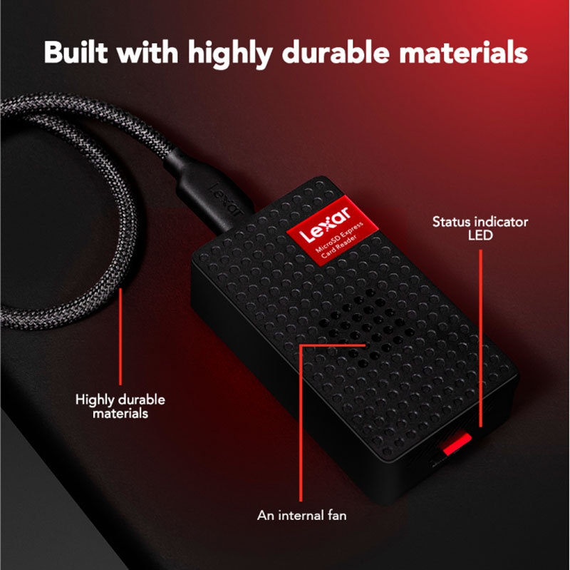 Đầu đọc thẻ nhớ MicroSD Lexar PLAY PRO USB 3.2 Gen 2 LRW540U-RNHNG