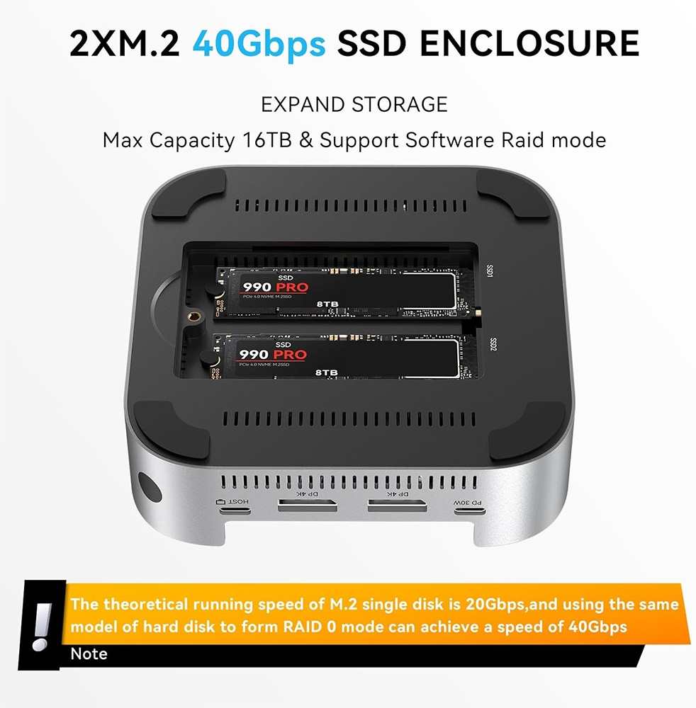 Docking Station ACASIS cho Mac mini M4 M001Pro