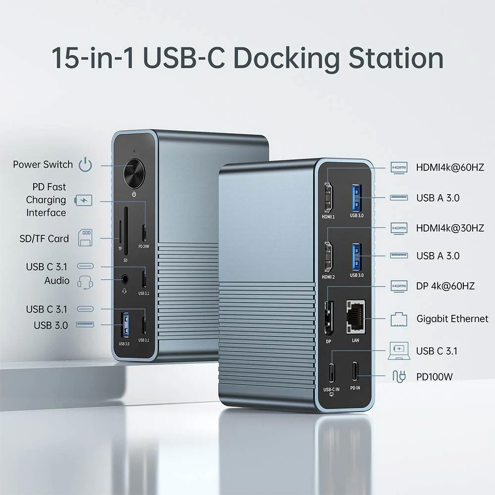 Docking Station ACASIS USB-C 15-in-1 DS-7A15