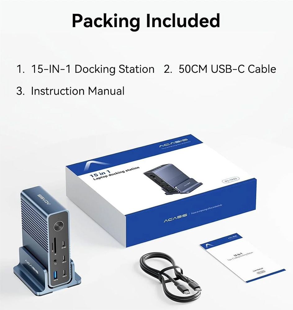 Docking Station ACASIS USB-C 15-in-1 DS-7A15