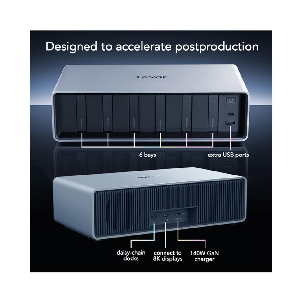 Docking Station Lexar Professional Workflow WF800 All-in-One 6-Bay LPWF800N-4A1NGL