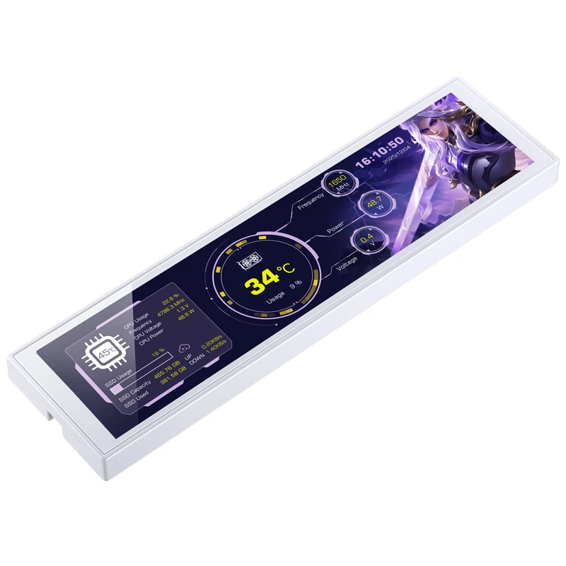 Màn hình phụ Jonsbo 9.16 Inch DS916 White-FV