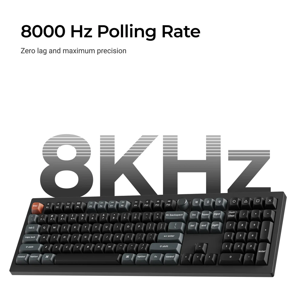 Bàn phím cơ không dây Keychron V6 Ultra 8K ZMK RGB Hotswap (Keychron Sw)