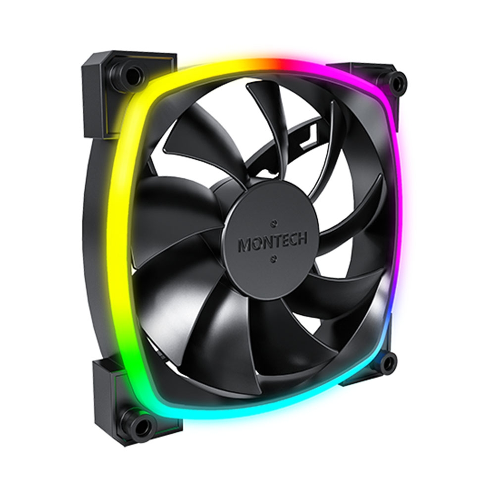 Fan Case Montech AX 120 PWM 120mm Black CFAX120PWMBLMT (Fan Xuôi)