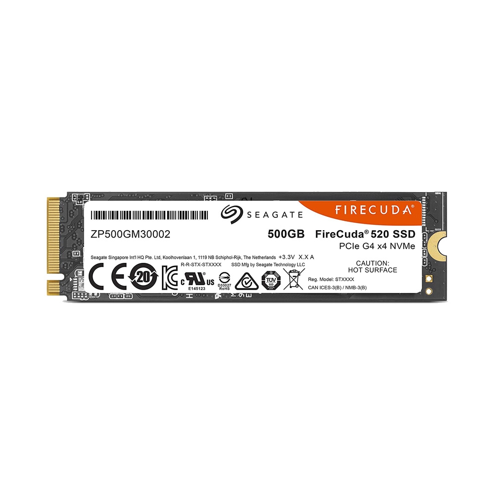 SSD Seagate Firecuda 520 M.2 PCIe Gen4 x4 NVMe 500GB ZP500GM3A002