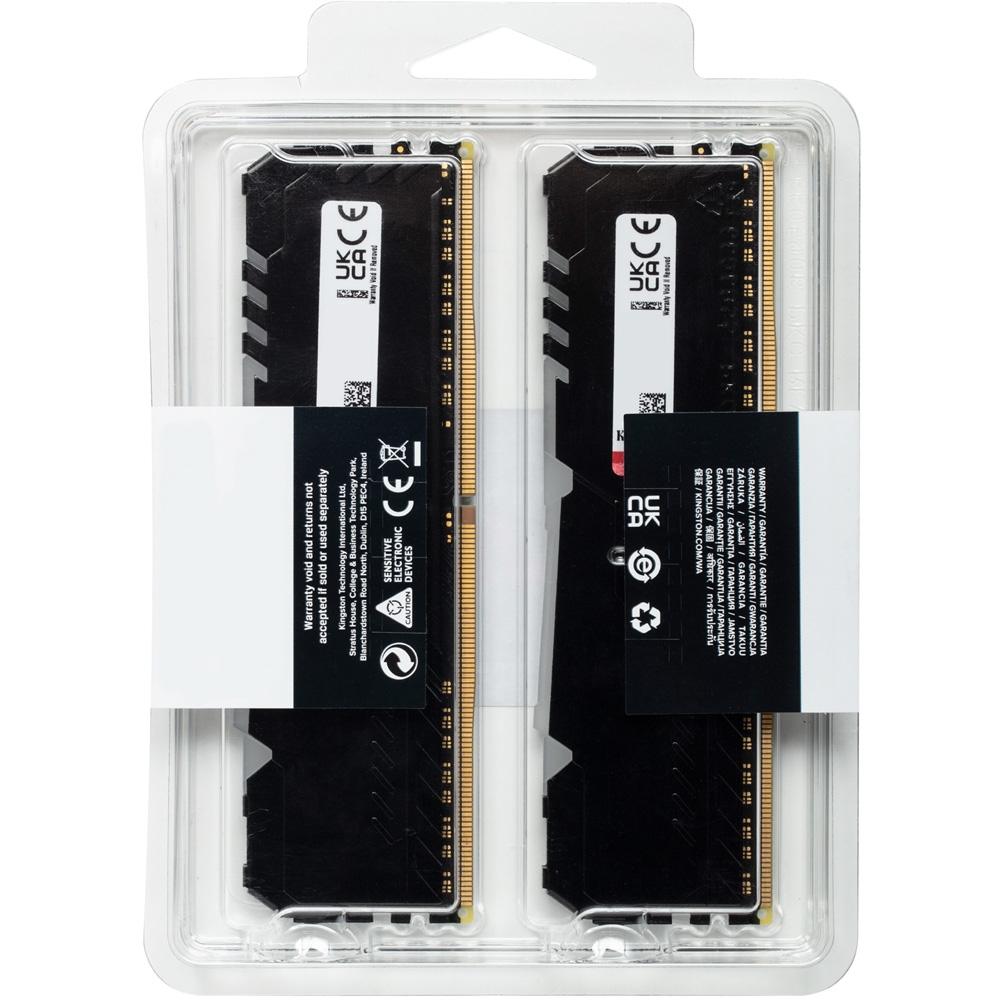 Ram PC Kingston Fury Beast RGB 32GB 3200MHz DDR4 (2x16GB) KF432C16BBAK2/32