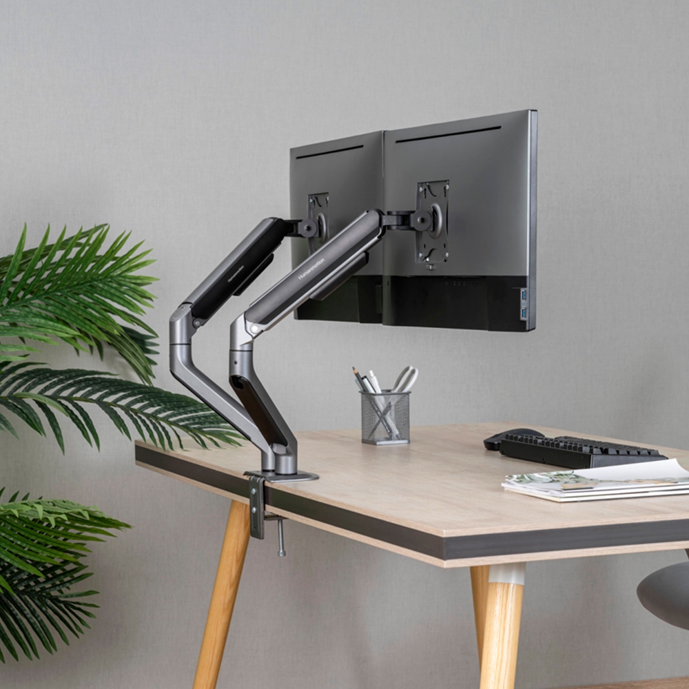 Giá đỡ 2 màn hình Human Motion T6 Pro Dual 2025 17-32 Inch