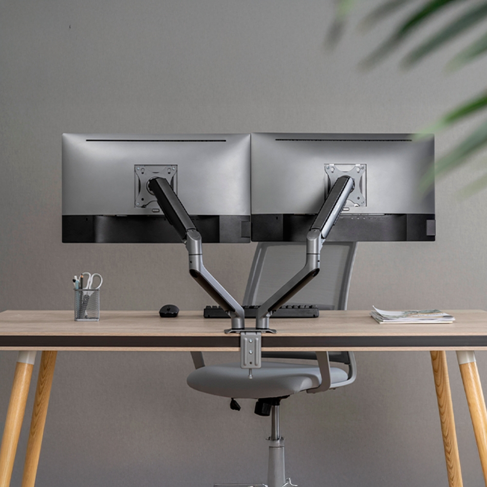 Giá đỡ 2 màn hình Human Motion T6 Pro Dual 2025 17-32 Inch
