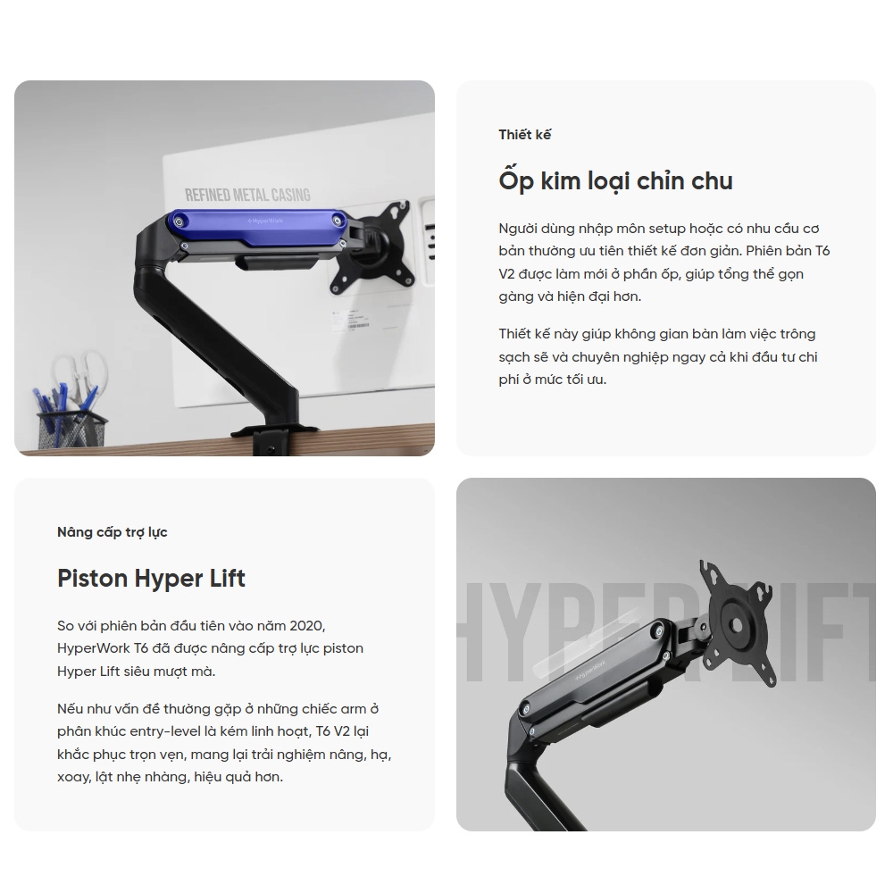Giá đỡ màn hình HyperWork T6 V2 17 - 32 inch