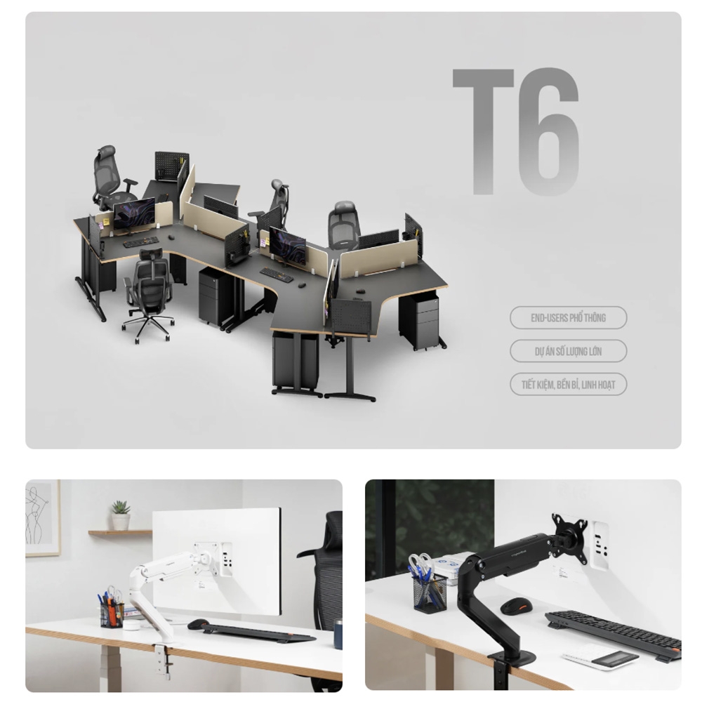 Giá đỡ màn hình HyperWork T6 V2 17 - 32 inch