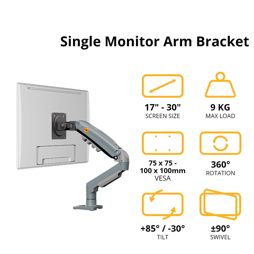 Giá đỡ màn hình North Bayou 17-30 Inch F80-XV Gray Blue F80-XV-GRA