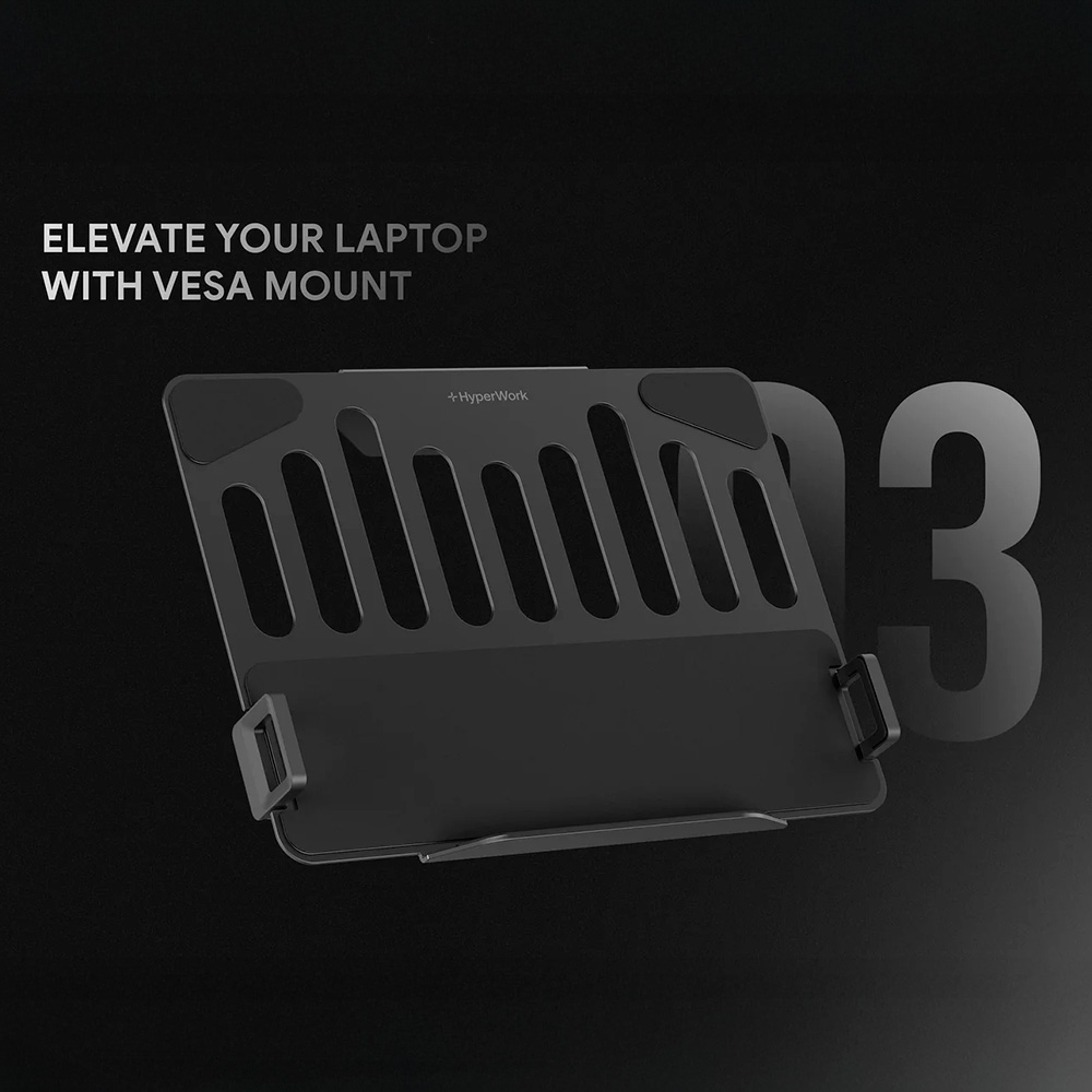 Giá treo Laptop Holder HyperWork VESA HPW-LT03-BLK
