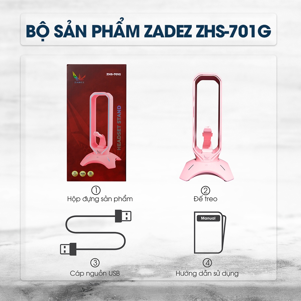 Giá treo tai nghe ZADES ZHS-701GP