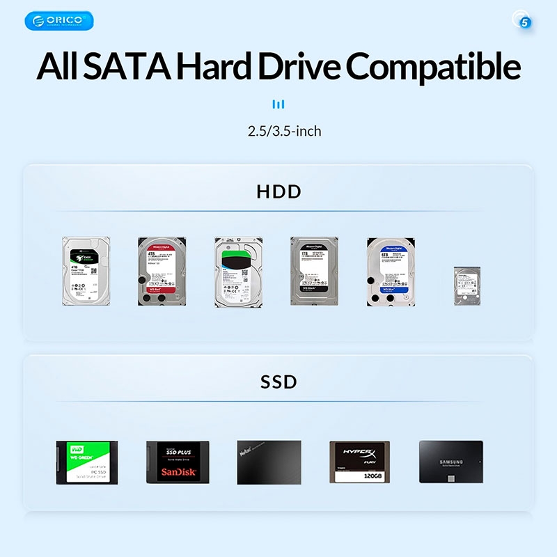 HDD Docking Orico 2 bays 2.5