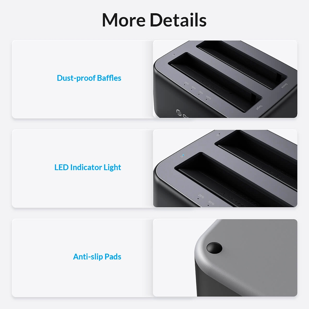 HDD Docking Orico 2 bays 2.5