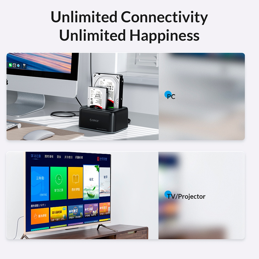 HDD Docking Orico 2 bays 2.5