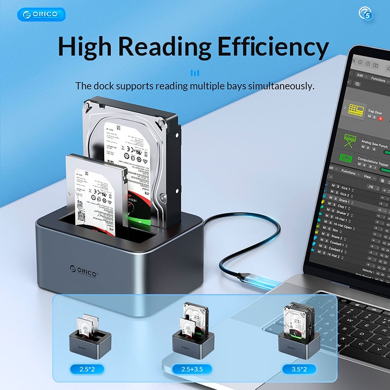 HDD Docking Orico 4 bays 2.5