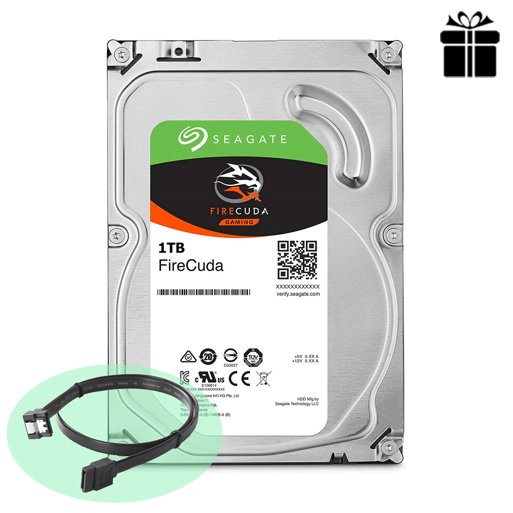 Seagate FireCuda ST1000DX002 1 To SSHD 3.5" - Disque Dur Hybride Ultra Rapide 7200 RPM Pour Gaming Et PC