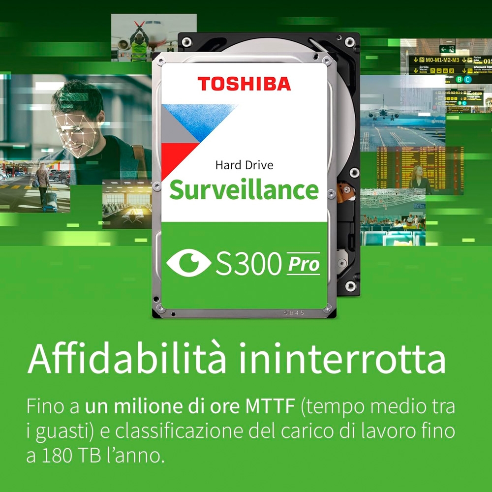 HDD Toshiba S300 Pro Surveillance 10TB 3.5 inch SATA III 512MB Cache 7200RPM HDWTA1AUZSVA