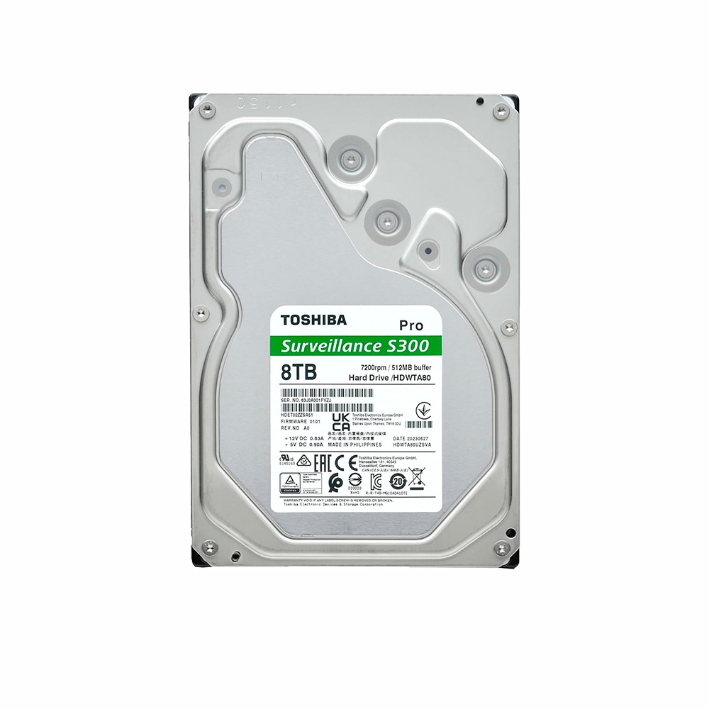 HDD Toshiba S300 Pro Surveillance 8TB 3.5 inch SATA III 512MB Cache 7200RPM HDWTA80UZSVA