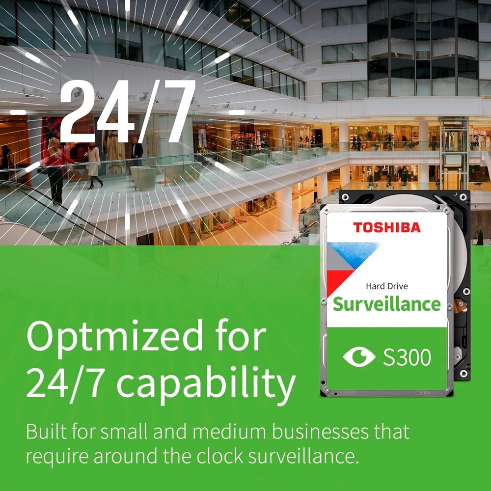HDD Toshiba S300 Surveillance 4TB 3.5 inch SATA III 256MB Cache 5400RPM HDWT840UZSVA