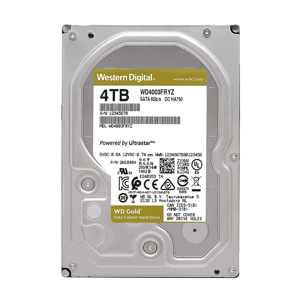 HDD WD Gold 4TB 3.5 inch SATA III 256MB Cache 7200RPM WD4003FRYZ