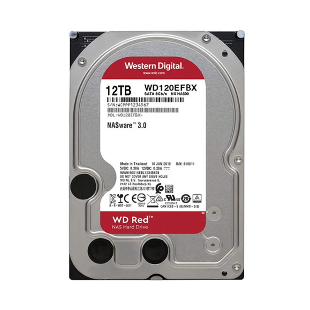 HDD WD Red Plus 12TB 3.5 inch SATA III 256MB Cache 7200RPM WD120EFBX