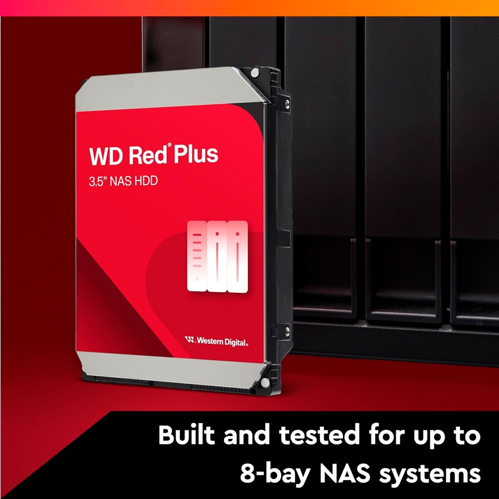 HDD WD Red Plus 12TB 3.5 inch SATA III 512MB Cache 7200RPM WD120EFGX